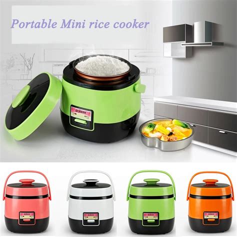 Multifunctional Electric Lunch Box Mini Rice Cooker Portable 